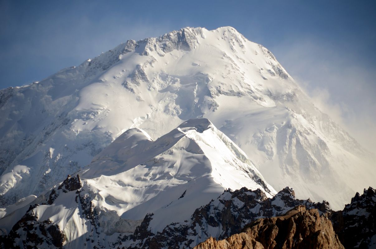 17 Gasherbrum I Hidden Peak North Face Close Up Late Afternoon From Gasherbrum North Base Camp 4294m in China 